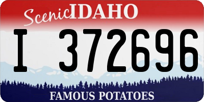 ID license plate I372696