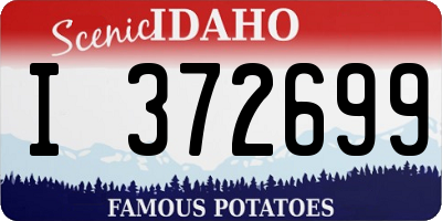 ID license plate I372699