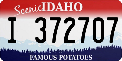 ID license plate I372707