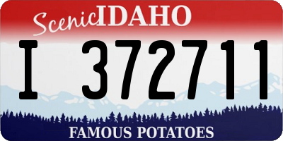 ID license plate I372711