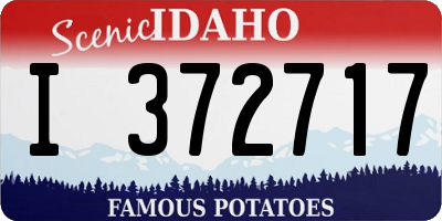 ID license plate I372717