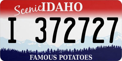 ID license plate I372727