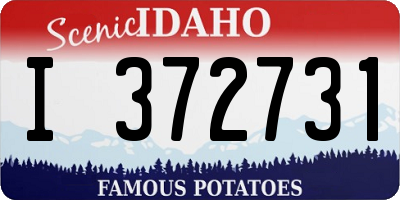 ID license plate I372731