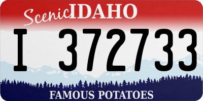 ID license plate I372733