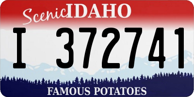 ID license plate I372741