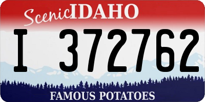 ID license plate I372762
