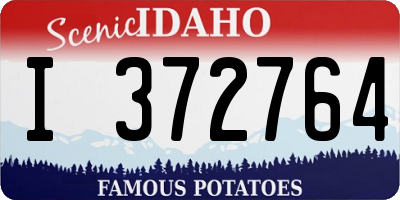 ID license plate I372764