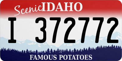 ID license plate I372772