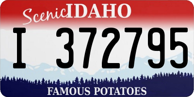 ID license plate I372795