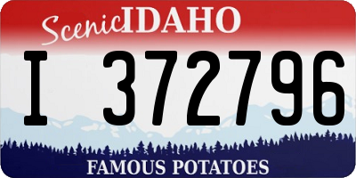 ID license plate I372796