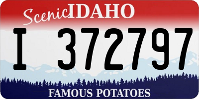 ID license plate I372797