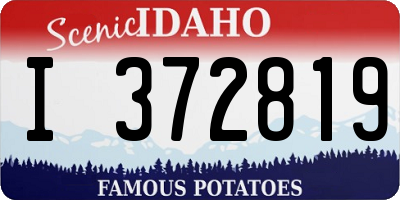 ID license plate I372819