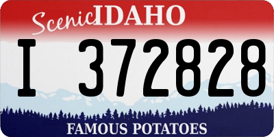 ID license plate I372828