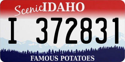 ID license plate I372831