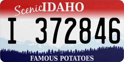 ID license plate I372846