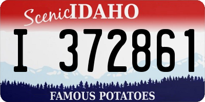ID license plate I372861