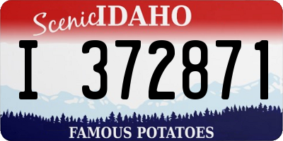 ID license plate I372871