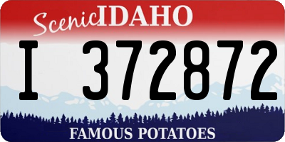 ID license plate I372872