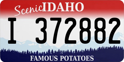 ID license plate I372882