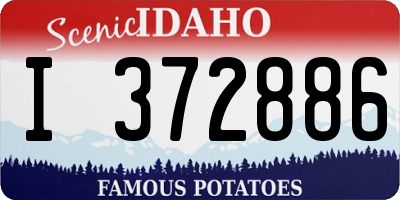 ID license plate I372886