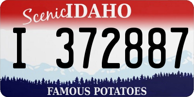 ID license plate I372887