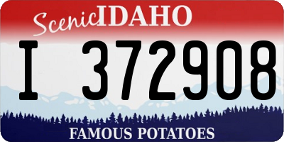 ID license plate I372908