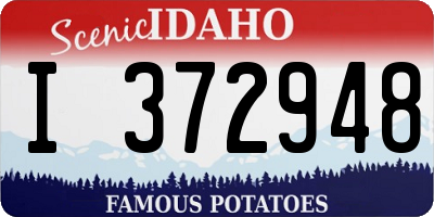 ID license plate I372948