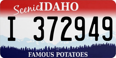 ID license plate I372949