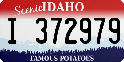 ID license plate I372979