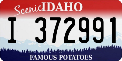 ID license plate I372991