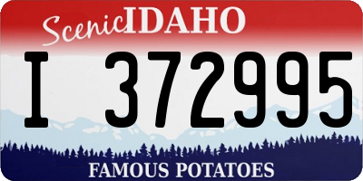 ID license plate I372995