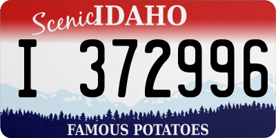 ID license plate I372996