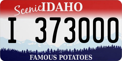 ID license plate I373000