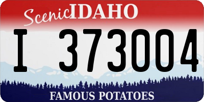 ID license plate I373004