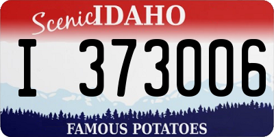 ID license plate I373006