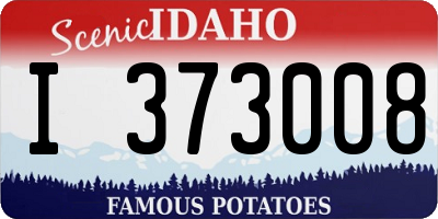 ID license plate I373008