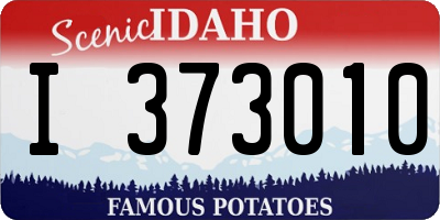 ID license plate I373010