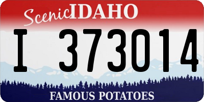 ID license plate I373014