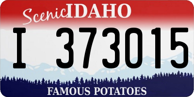 ID license plate I373015