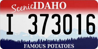 ID license plate I373016