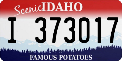 ID license plate I373017