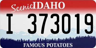 ID license plate I373019