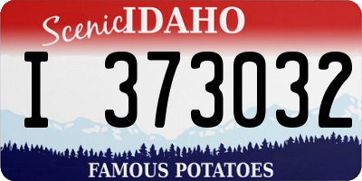 ID license plate I373032