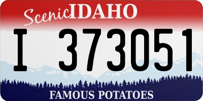 ID license plate I373051