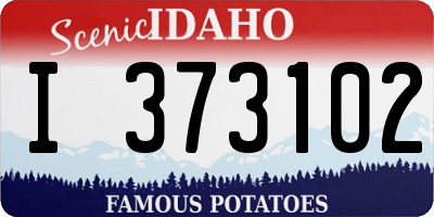 ID license plate I373102