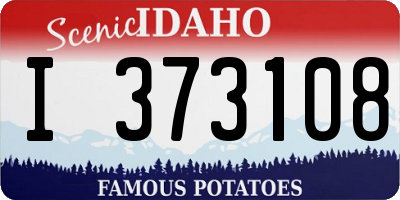 ID license plate I373108