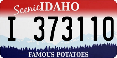 ID license plate I373110