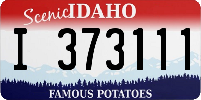 ID license plate I373111