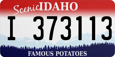 ID license plate I373113