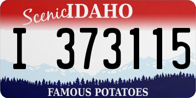 ID license plate I373115
